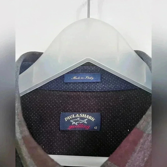 Paul & Shark Yachting Shirt Large Check Plaid
Logo Button Down Lightweight - Picture 2 of 5